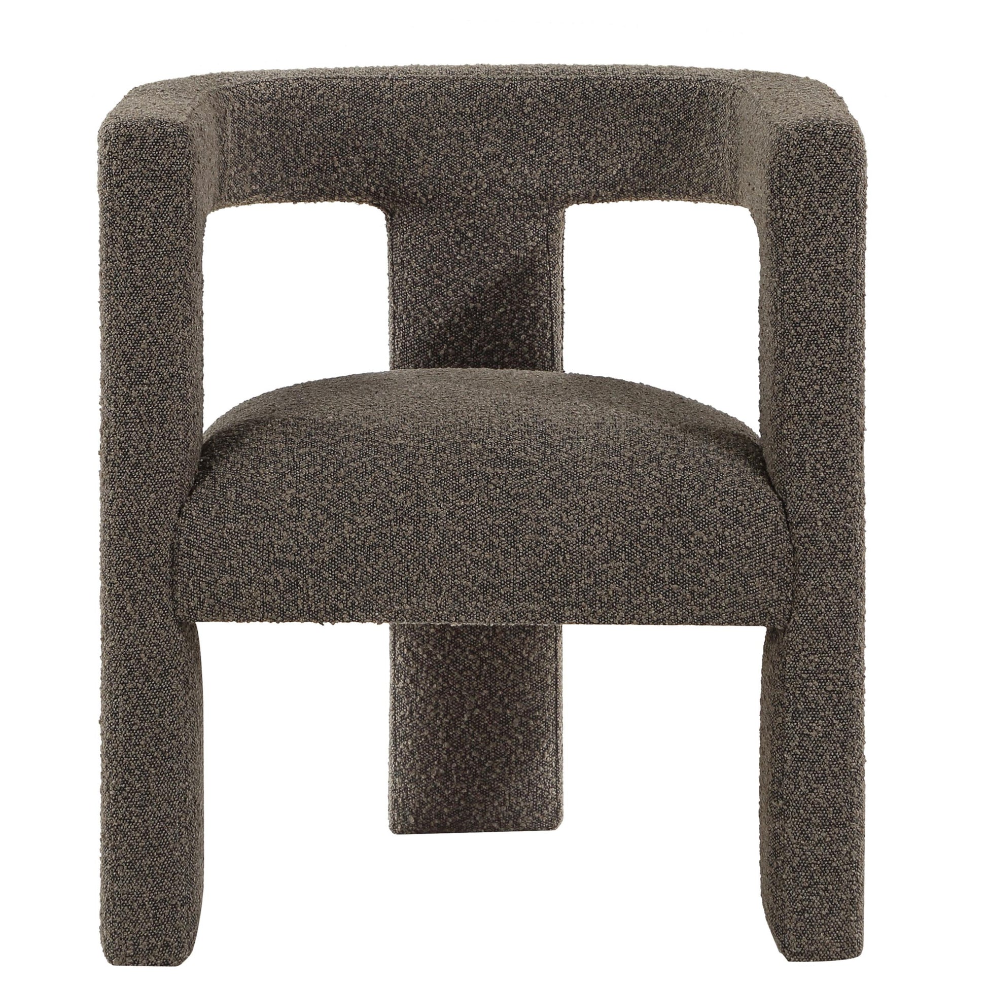 Coaster Furniture Petra 902880 Boucle Upholstered Accent Side Chair - Chocolate Brown IMAGE 2