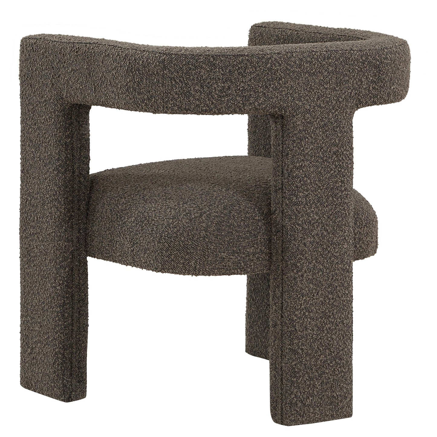 Coaster Furniture Petra 902880 Boucle Upholstered Accent Side Chair - Chocolate Brown IMAGE 5