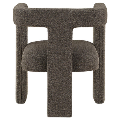 Coaster Furniture Petra 902880 Boucle Upholstered Accent Side Chair - Chocolate Brown IMAGE 6