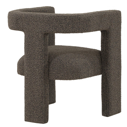 Coaster Furniture Petra 902880 Boucle Upholstered Accent Side Chair - Chocolate Brown IMAGE 7