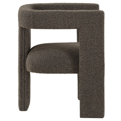 Coaster Furniture Petra 902880 Boucle Upholstered Accent Side Chair - Chocolate Brown IMAGE 8