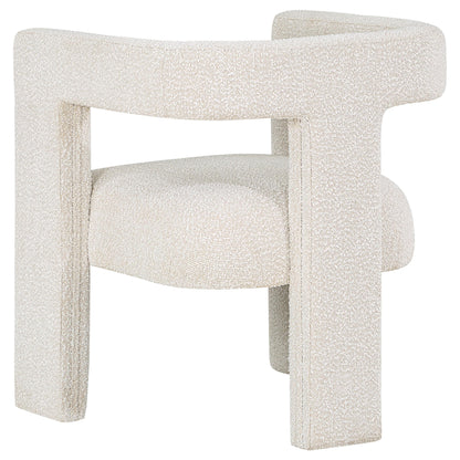  Coaster Furniture Petra 902881 Boucle Upholstered Accent Side Chair - White IMAGE 6