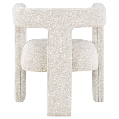  Coaster Furniture Petra 902881 Boucle Upholstered Accent Side Chair - White IMAGE 7