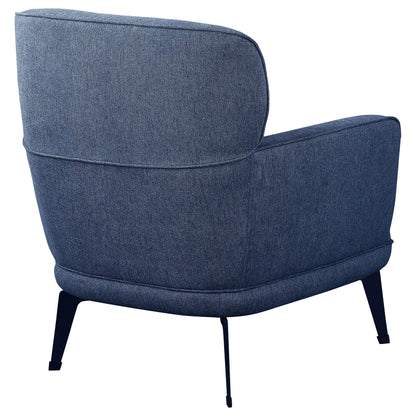 Coaster Furniture Andrea 903083 Upholstered Crecent Arm Accent Chair - Blue IMAGE 7