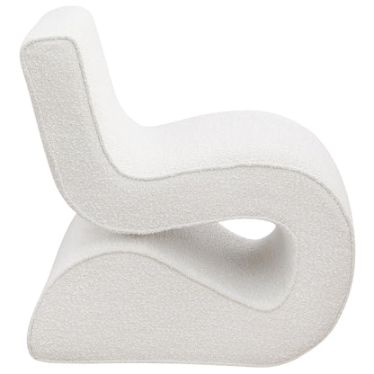 Coaster Furniture Ronea 903154 Boucle Upholstered Armless Curved Chair - Cream IMAGE 8