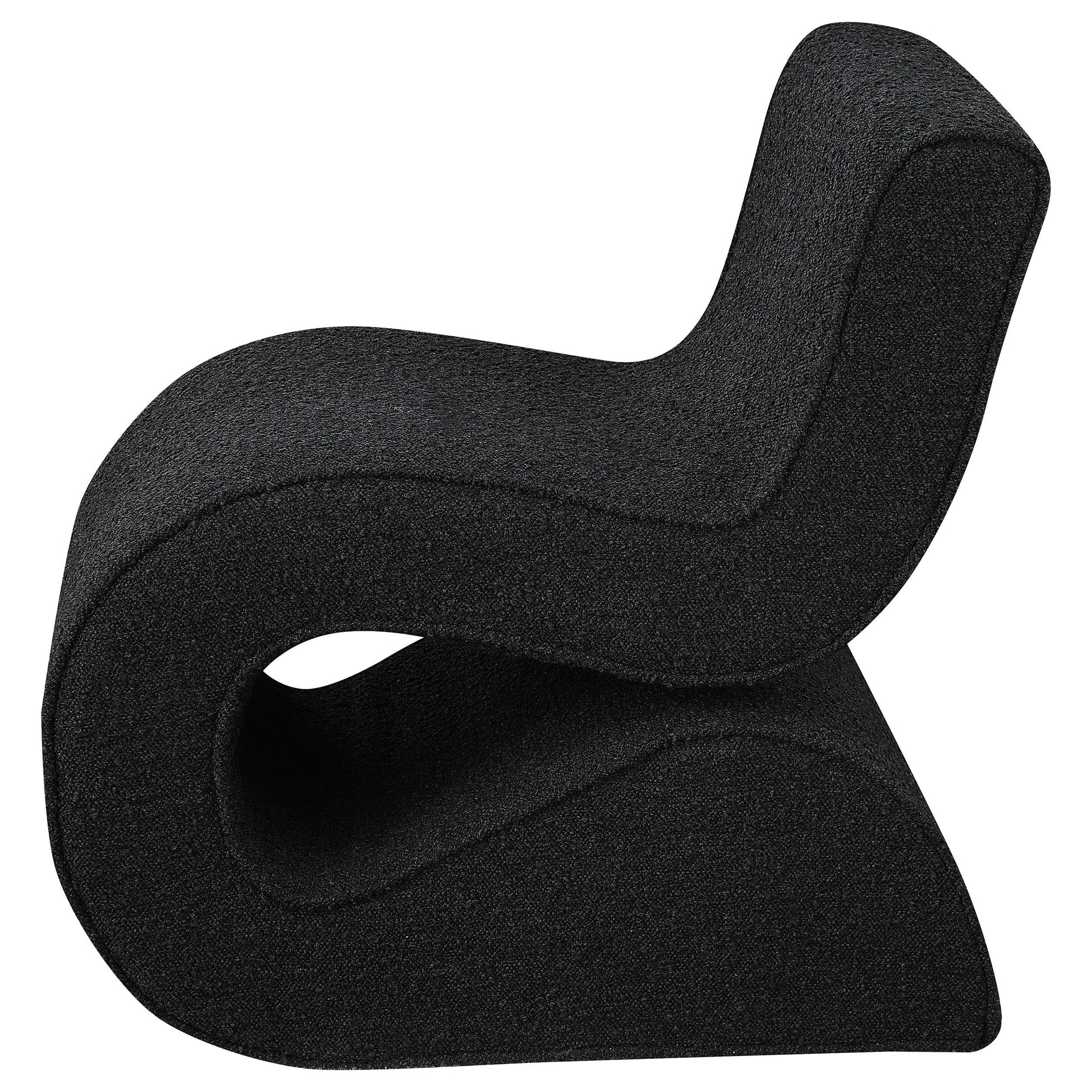 Coaster Furniture Ronea 903155 Boucle Upholstered Armless Curved Chair - Charcoal IMAGE 5