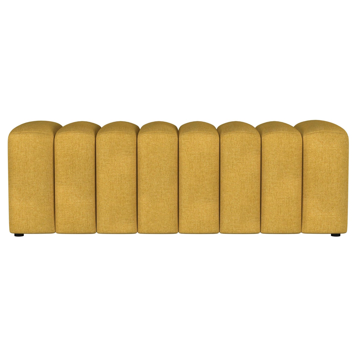  Coaster Furniture Summer 910292 Fabric Upholstered Tufted Accent Bench - Mustard Yellow IMAGE 2
