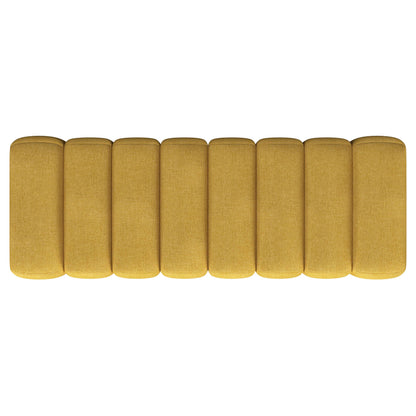  Coaster Furniture Summer 910292 Fabric Upholstered Tufted Accent Bench - Mustard Yellow IMAGE 6