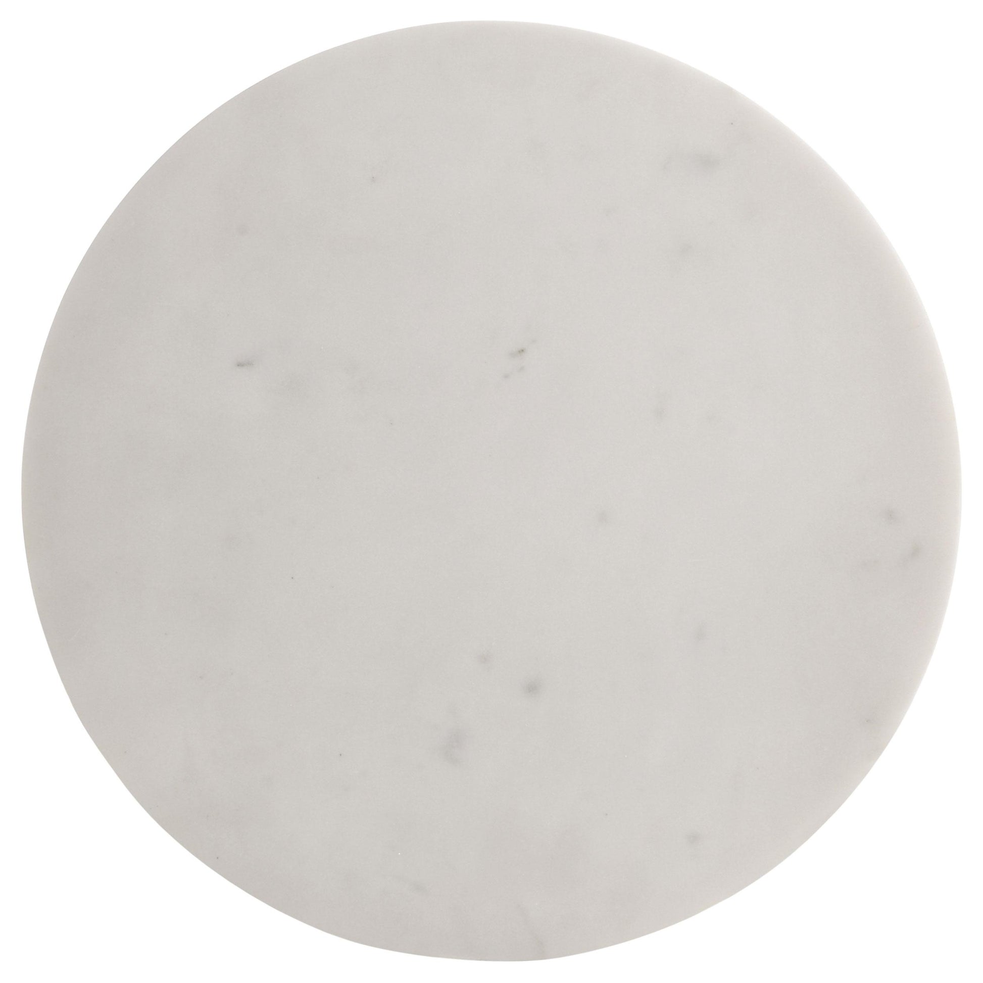 Coaster Furniture Colette 930190 Round Marble Top Side Table - White and Dark Grey IMAGE 3