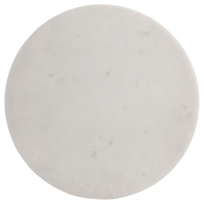 Coaster Furniture Colette 930190 Round Marble Top Side Table - White and Dark Grey IMAGE 3