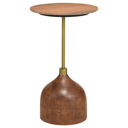 Coaster Furniture Colima 930249 Round Wood Top Accent Side Table - Peach IMAGE 1