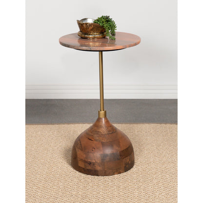 Coaster Furniture Colima 930249 Round Wood Top Accent Side Table - Peach IMAGE 2