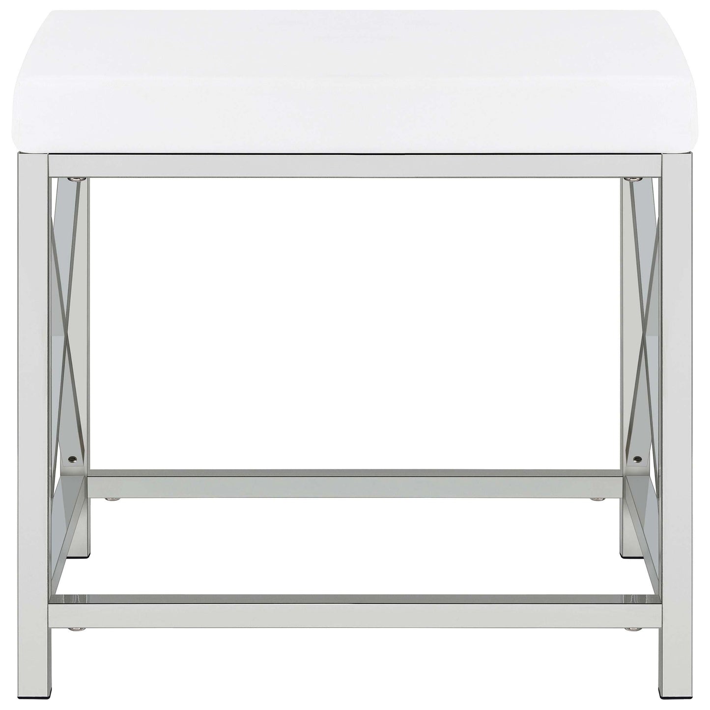 Coaster Furniture Eliza 936164 Vanity Set with Lighting & Stool - White and Chrome IMAGE 19