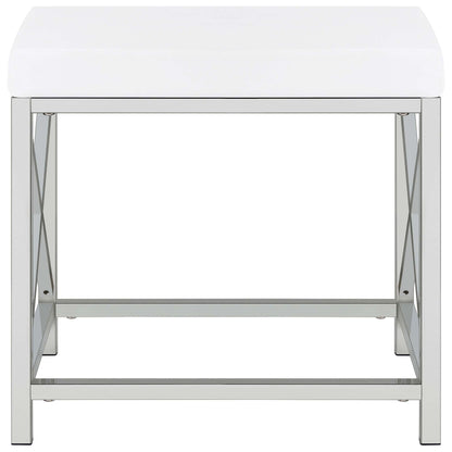 Coaster Furniture Eliza 936164 Vanity Set with Lighting & Stool - White and Chrome IMAGE 19