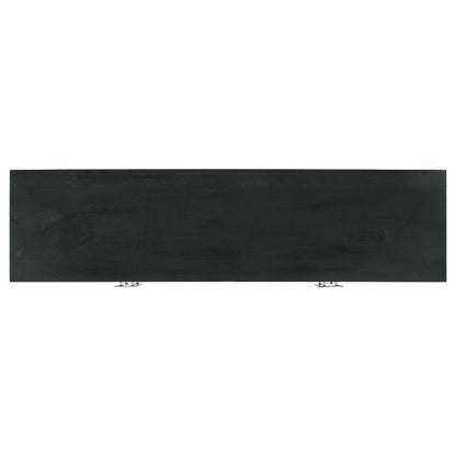 Coaster Furniture Borman 950331 4-door Wood Accent Cabinet - Walnut and Black IMAGE 12