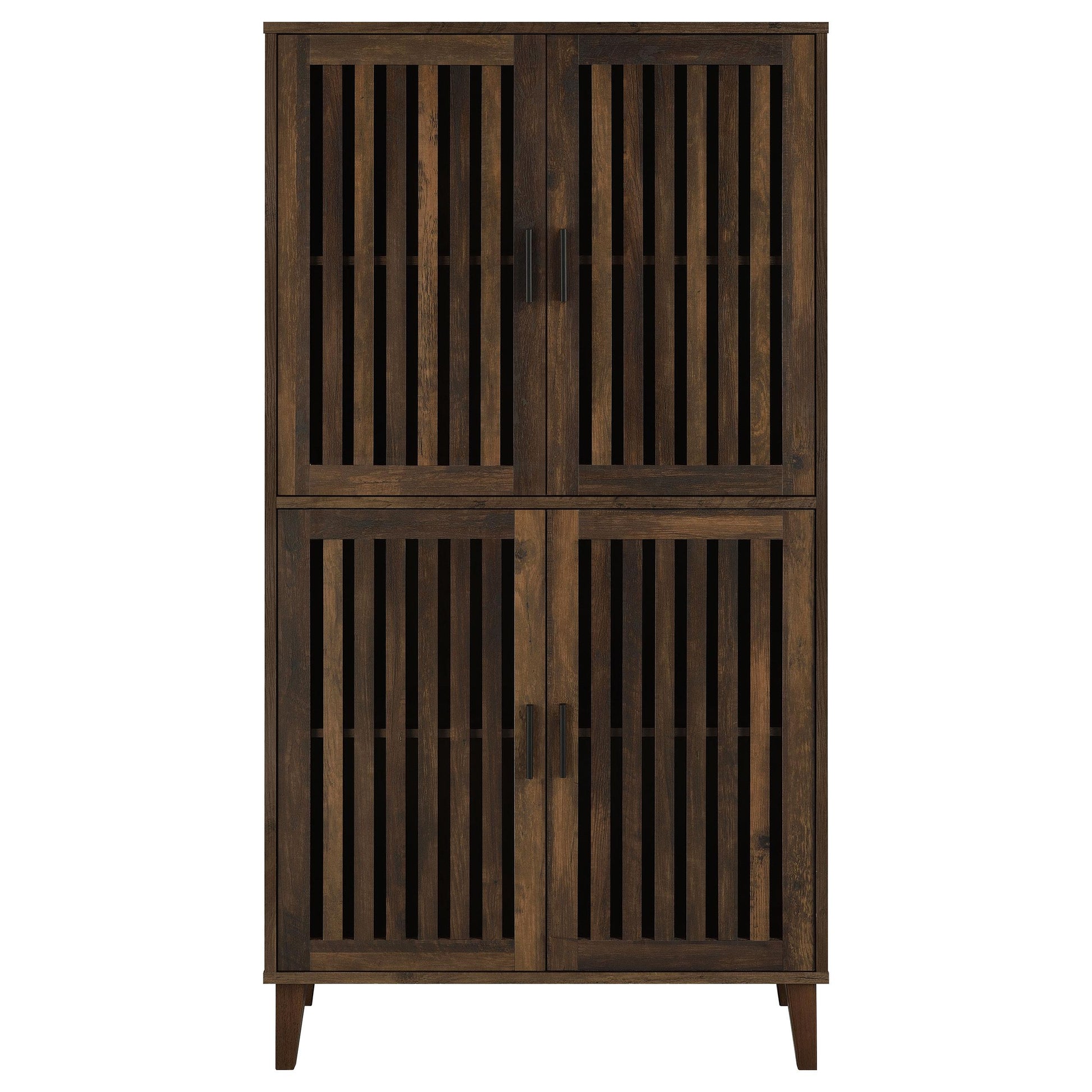 Coaster Furniture Elouise 950335 4-door Engineered Wood Tall Accent Cabinet - Dark Pine IMAGE 4