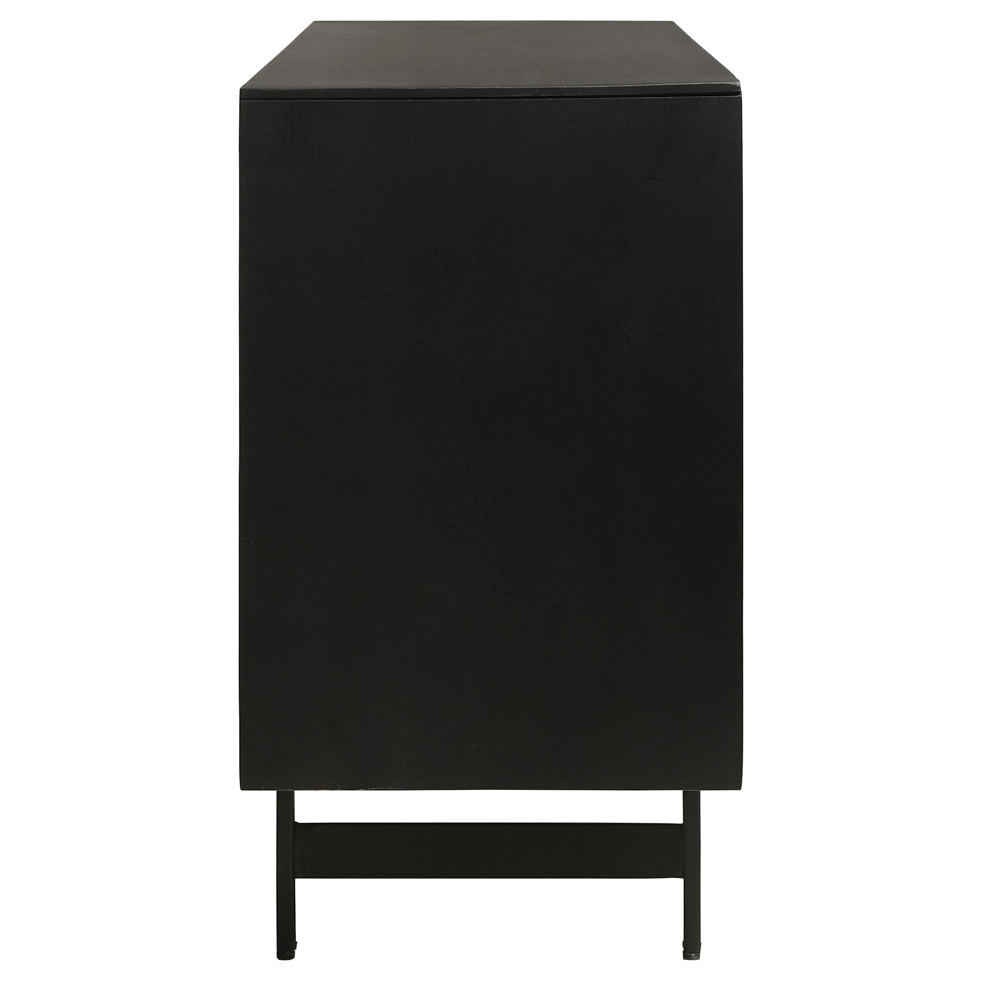 Coaster Furniture Aminah 950383 3-door Wood Accent Cabinet - Natural and Black IMAGE 6