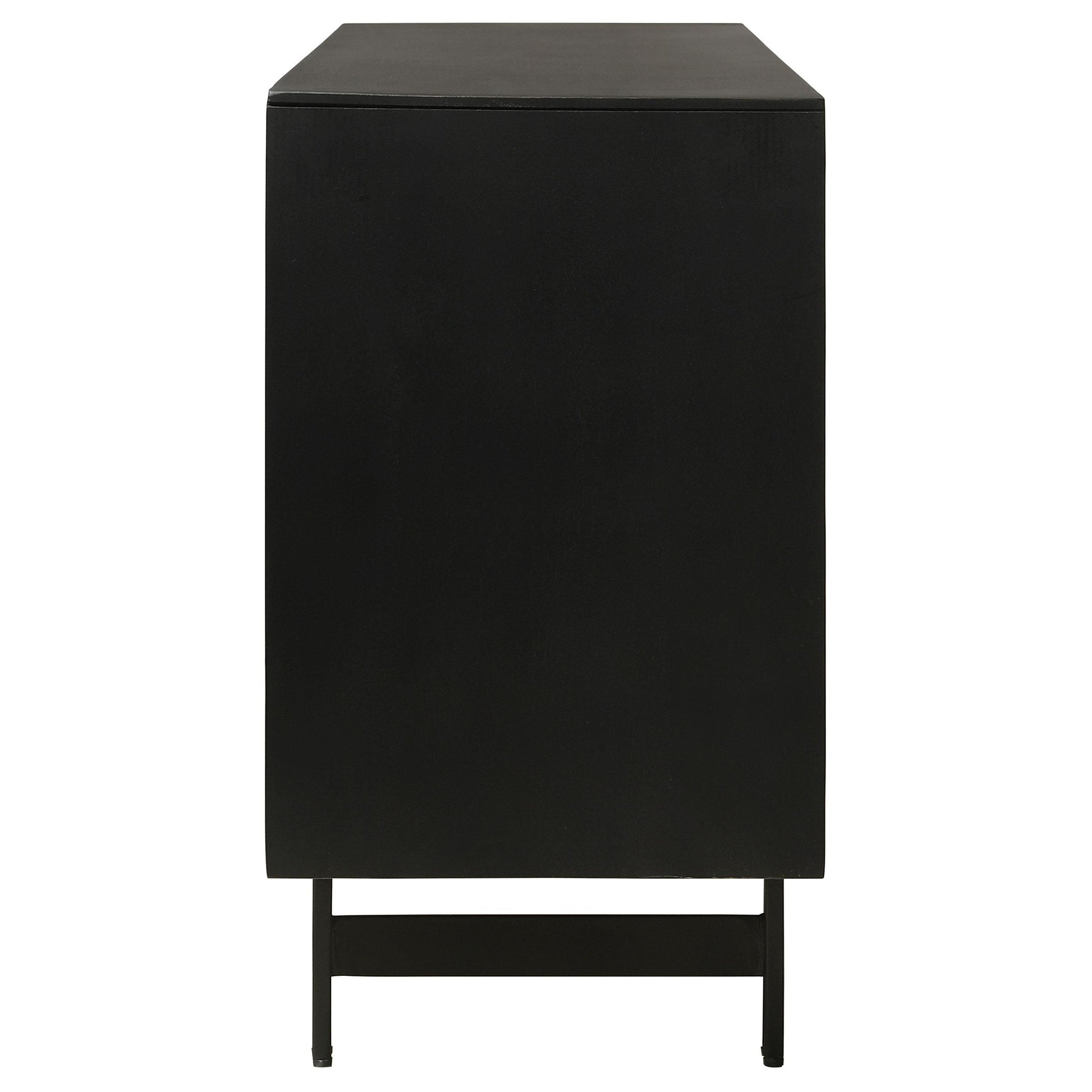 Coaster Furniture Aminah 950383 3-door Wood Accent Cabinet - Natural and Black IMAGE 9