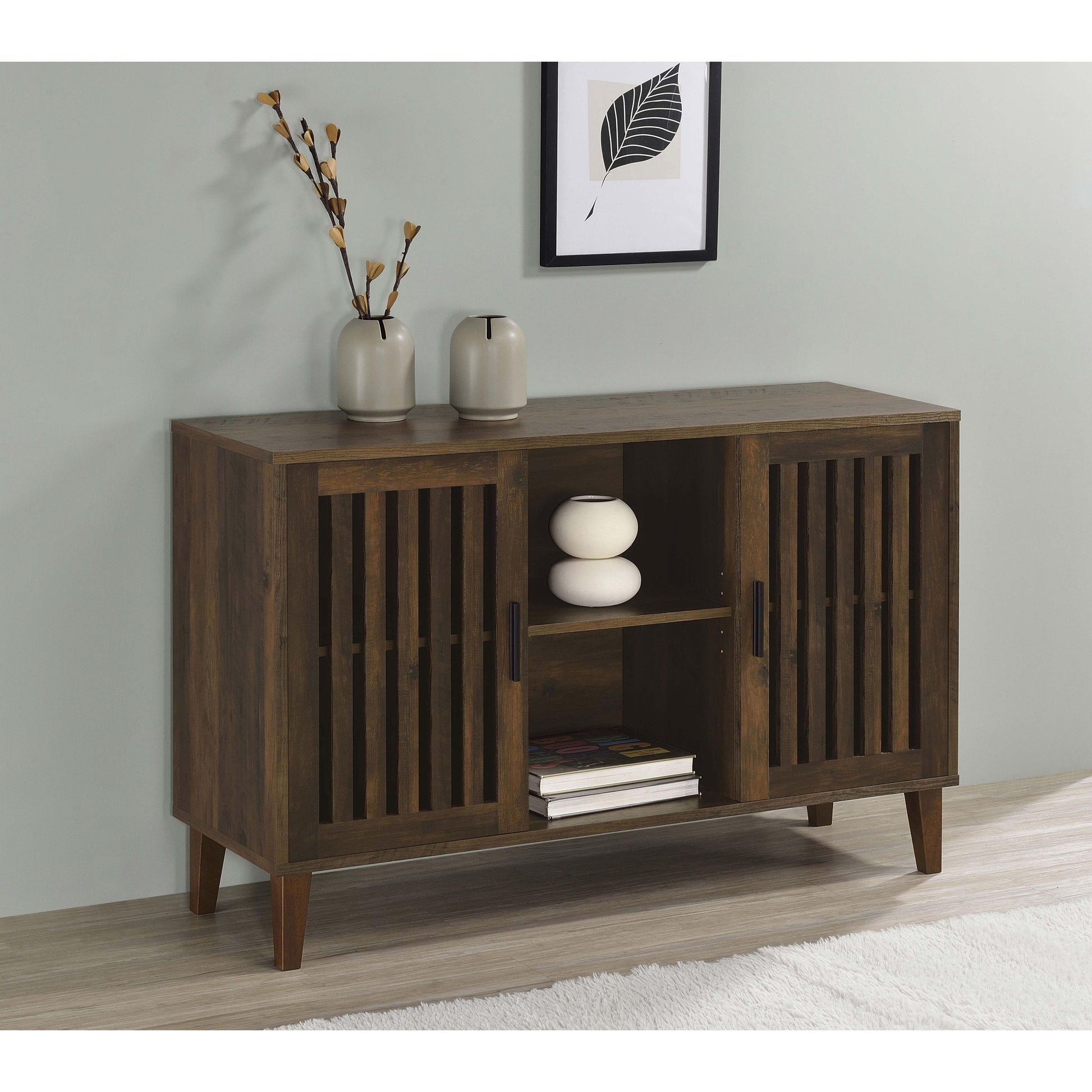 Coaster Furniture Torin 950392 2-door Engineered Wood Accent Cabinet - Dark Pine IMAGE 2