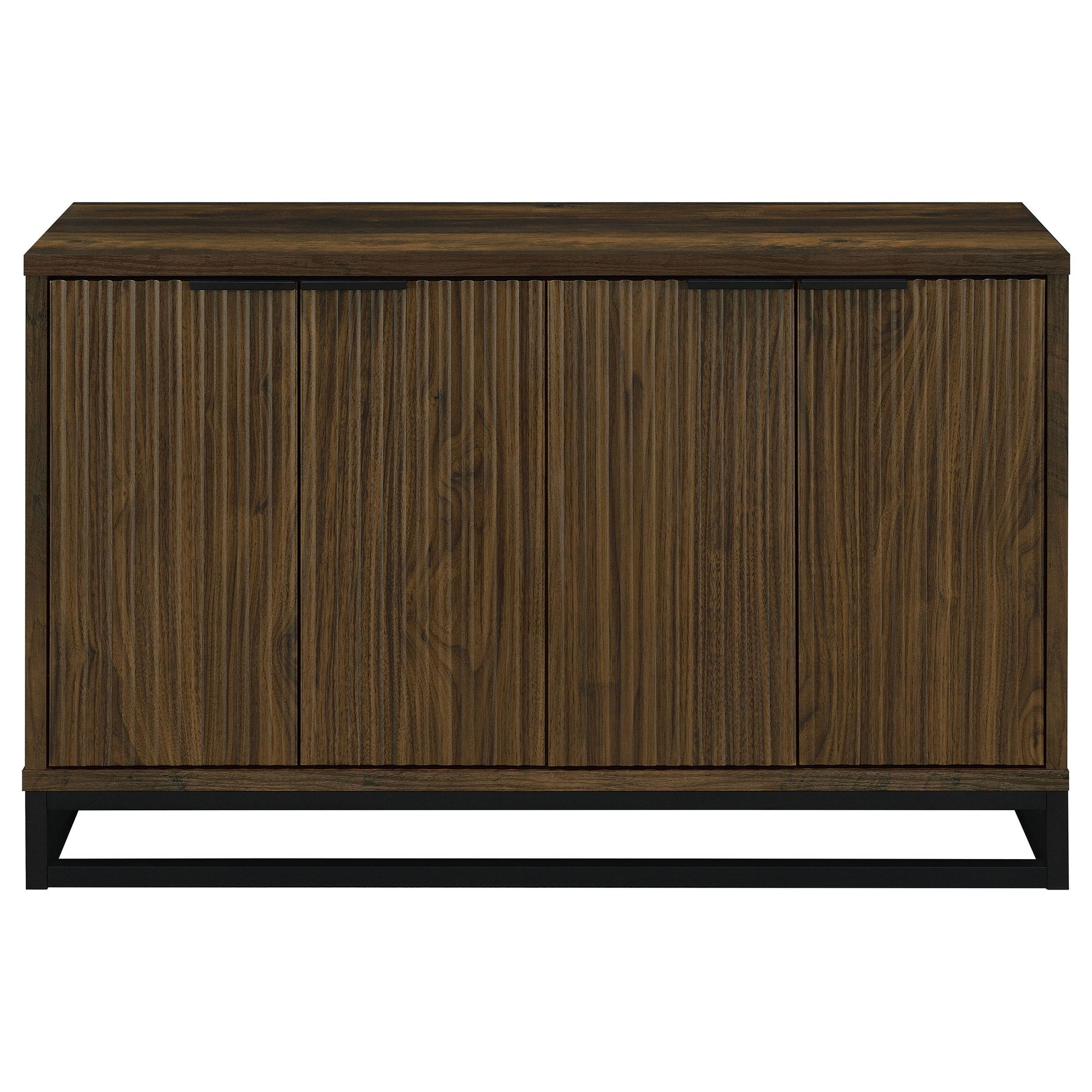 Coaster Furniture Ryatt 950393 4-door Engineered Wood Accent Cabinet - Dark Pine IMAGE 4