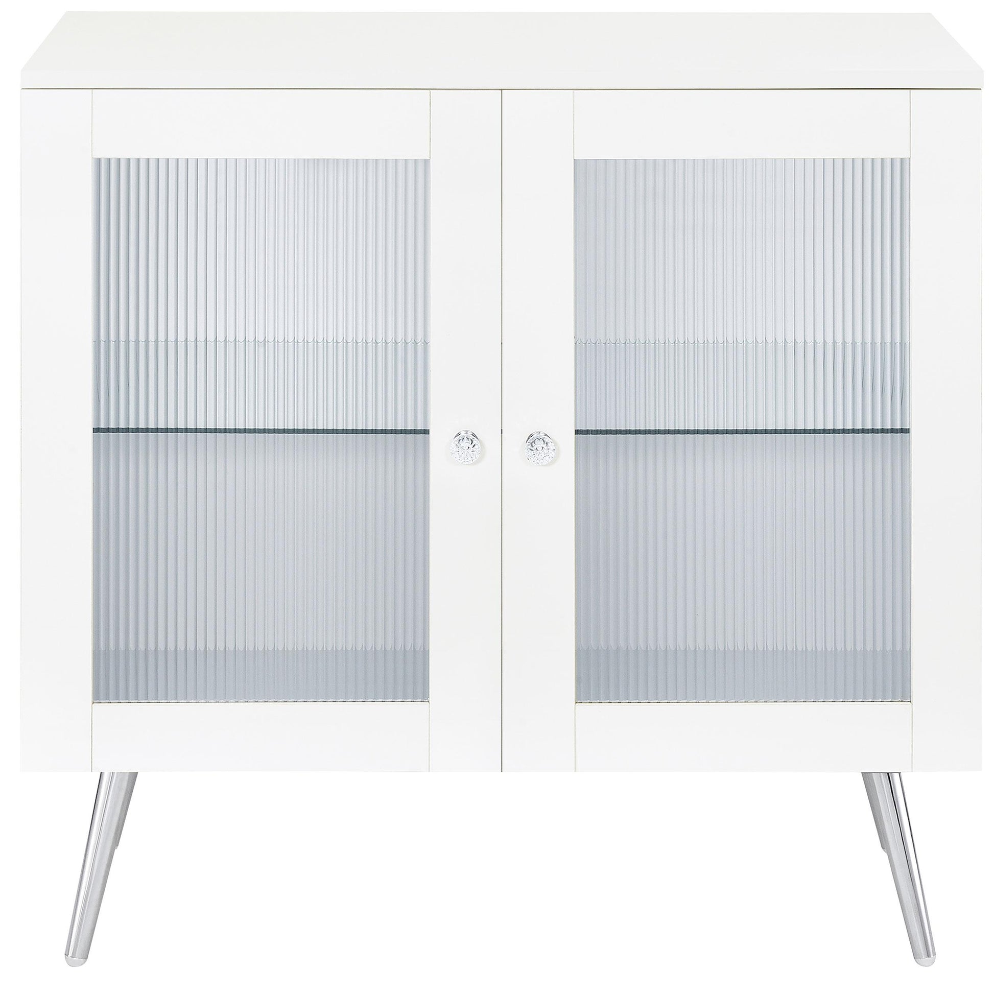 Coaster Furniture Nieta 950396 2-door Engineered Wood Accent Cabinet - White High Gloss IMAGE 4