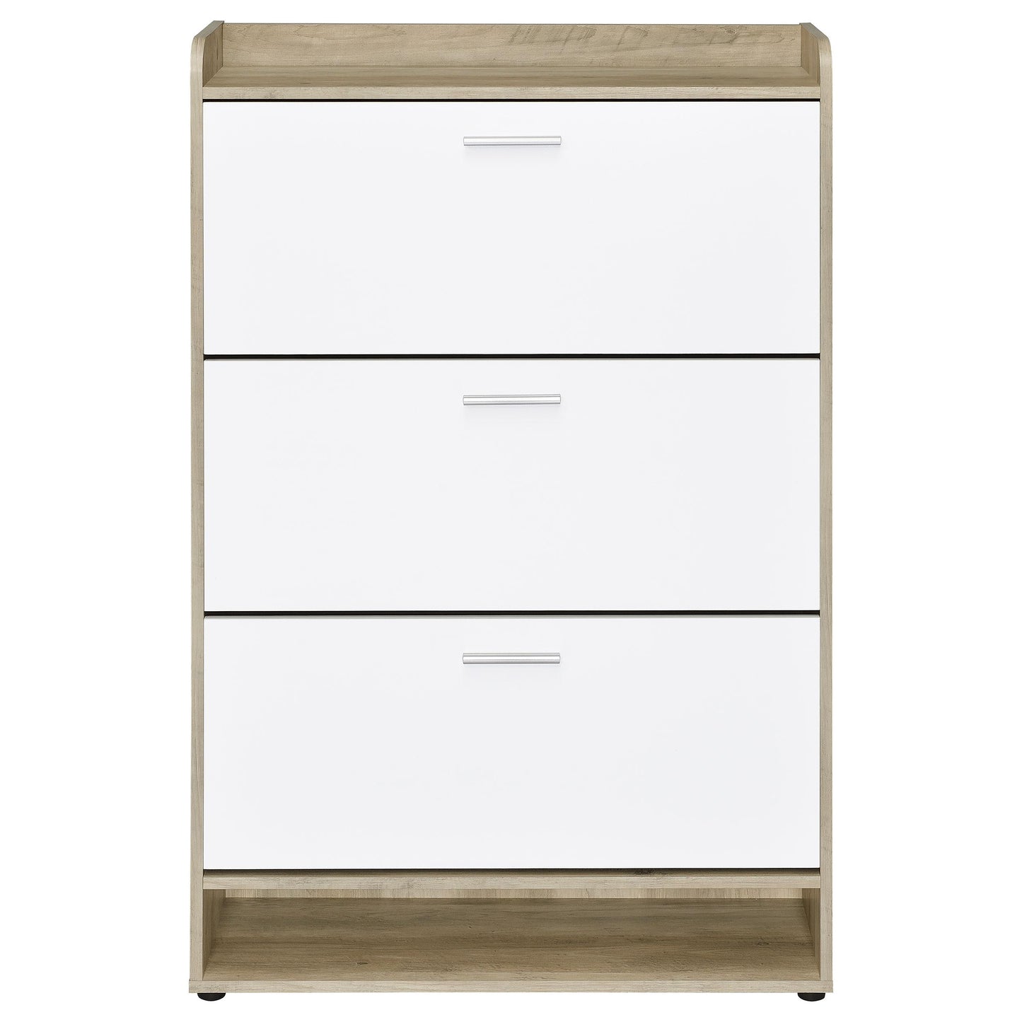 Coaster Furniture Denia 950403 3-tier Engineered Wood Shoe Cabinet - White IMAGE 5