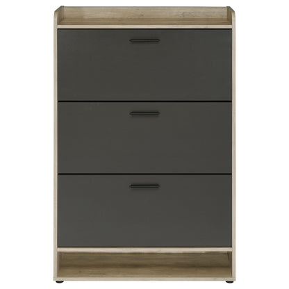 Coaster Furniture Denia 950404 3-tier Engineered Wood Shoe Cabinet - Grey IMAGE 5
