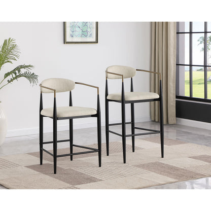 Coaster Furniture Tina 121184 Fabric Upholstered Counter Chair - Beige IMAGE 9