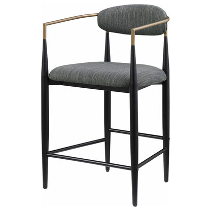 Coaster Furniture Tina 121186 Fabric Upholstered Counter Chair - Dark Grey IMAGE 3