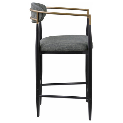Coaster Furniture Tina 121186 Fabric Upholstered Counter Chair - Dark Grey IMAGE 7