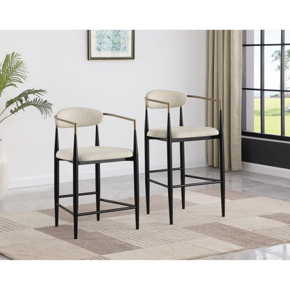  Coaster Furniture Tina 121187 Fabric Upholstered Bar Chair - Beige IMAGE 10