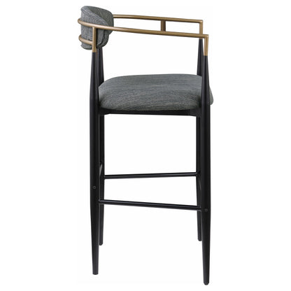 Coaster Furniture Tina 121189 Fabric Upholstered Bar Chair - Dark Grey IMAGE 7