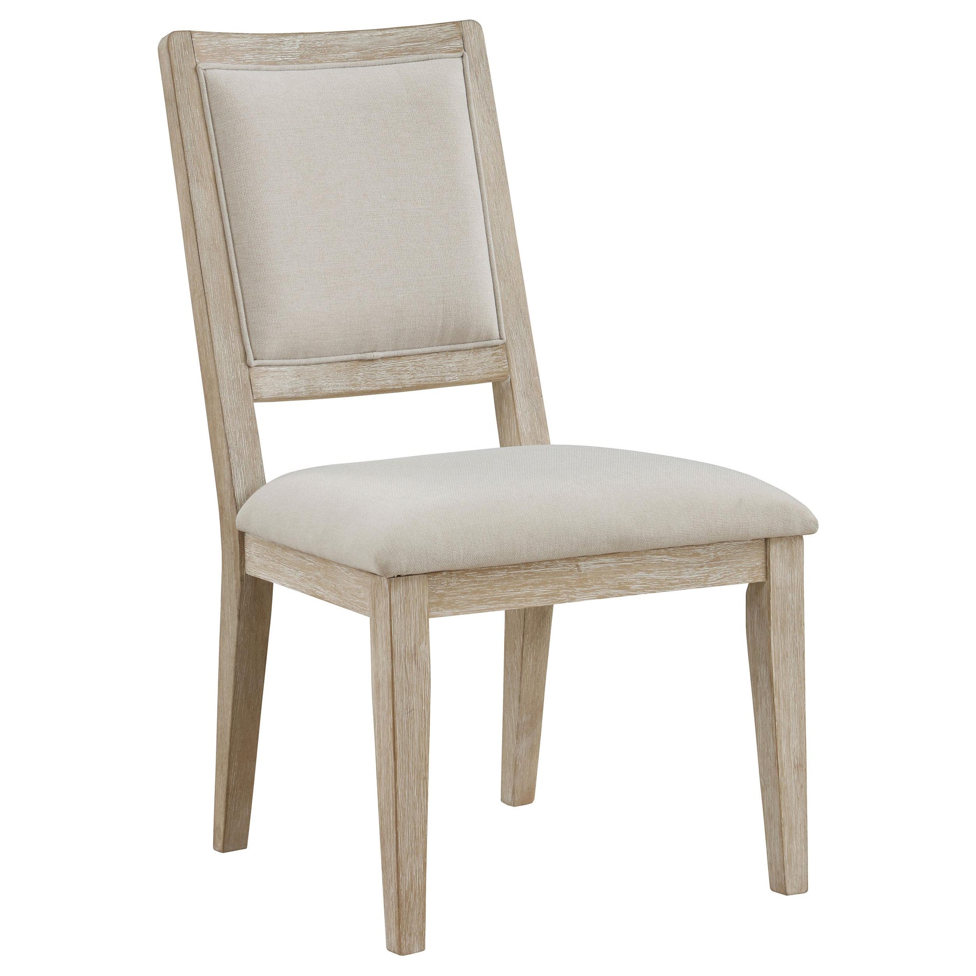  Coaster Furniture Trofello 123122 Cushioned Dining Side Chair - White Washed IMAGE 1