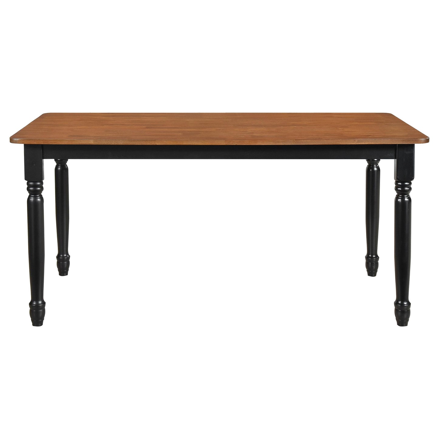 Coaster Furniture Hollyoak 183041 Rectangular 63-inch Wood Dining Table - Walnut IMAGE 2