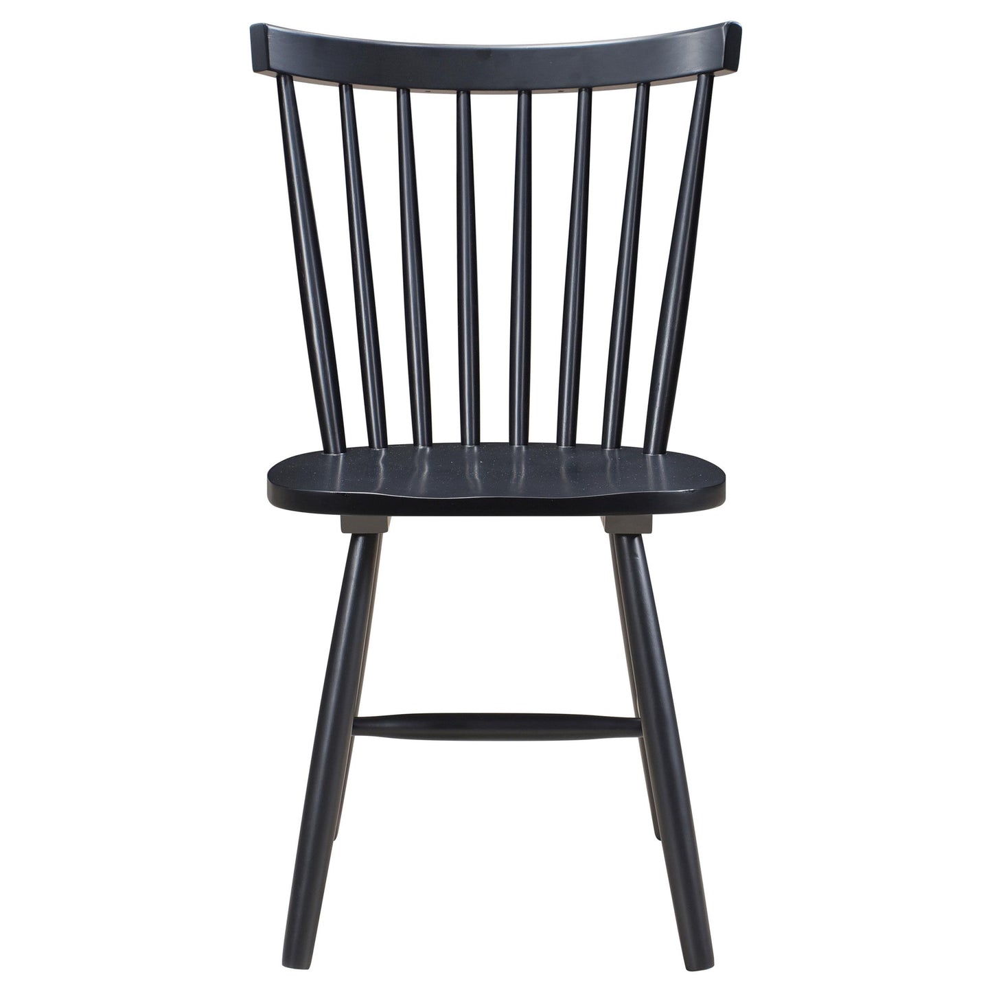 Coaster Furniture Hollyoak 183042 Windsor Wood Dining Side Chair - Black IMAGE 2