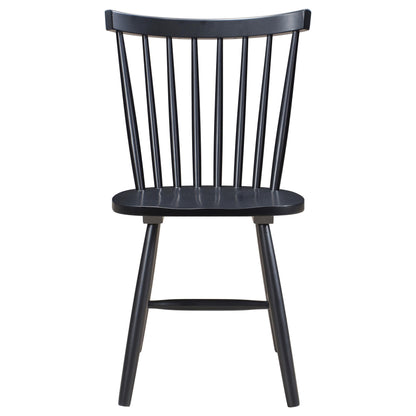 Coaster Furniture Hollyoak 183042 Windsor Wood Dining Side Chair - Black IMAGE 2
