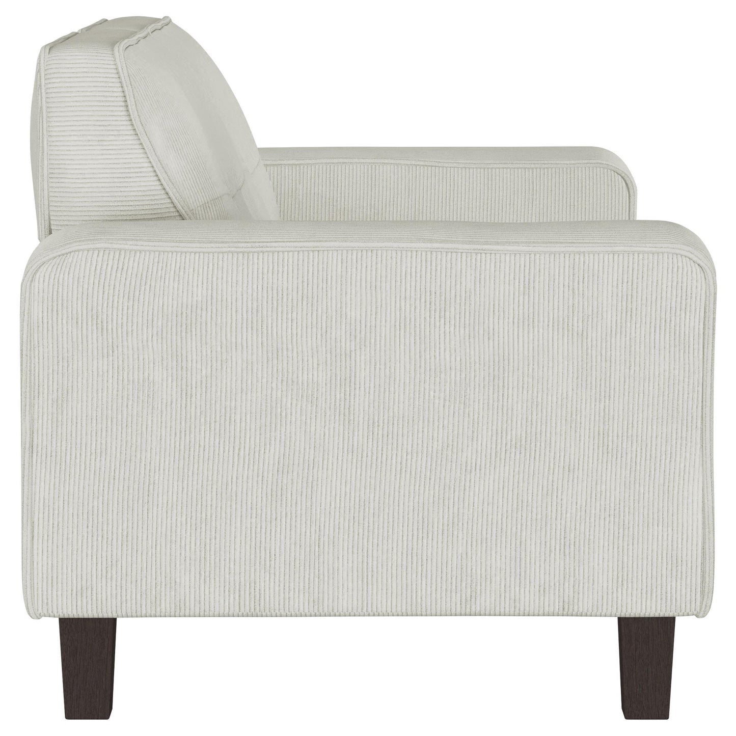 Coaster Furniture Deerhurst 509648 Upholstered Track Arm Tufted Loveseat - Greige IMAGE 8