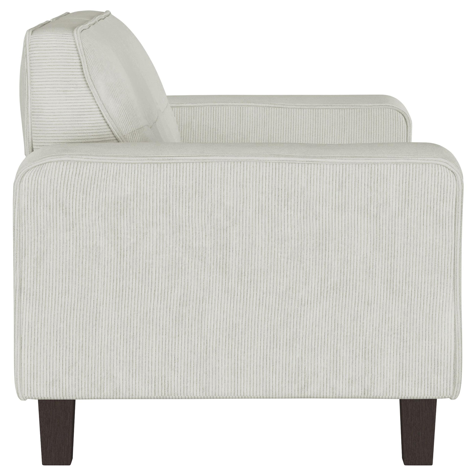 Coaster Furniture Deerhurst 509648 Upholstered Track Arm Tufted Loveseat - Greige IMAGE 8