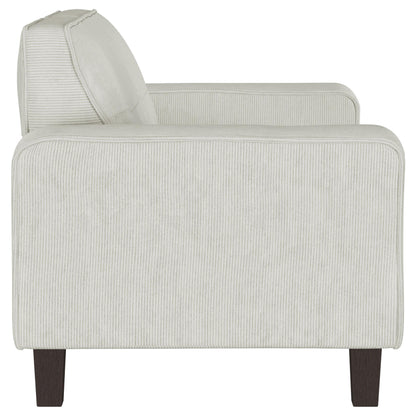 Coaster Furniture Deerhurst 509648 Upholstered Track Arm Tufted Loveseat - Greige IMAGE 8