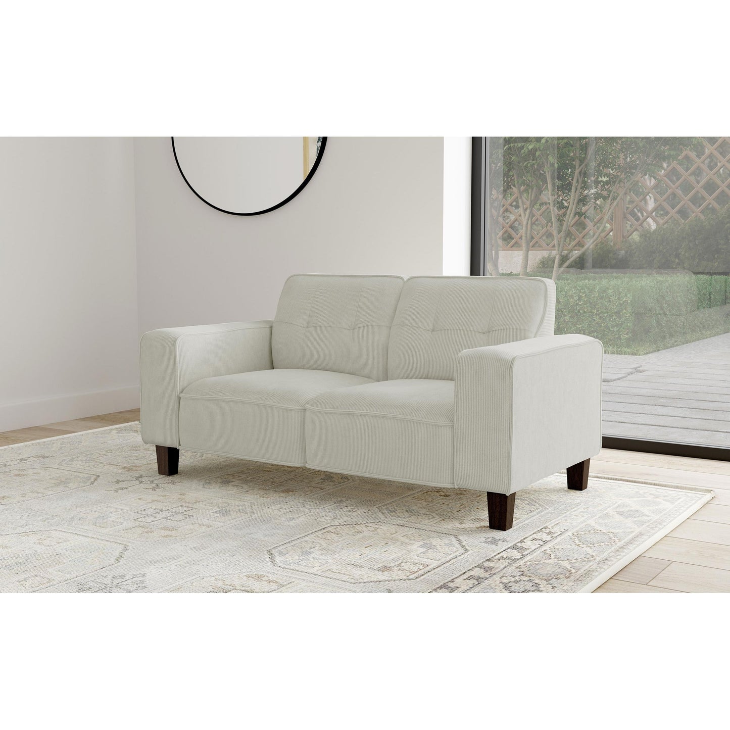 Coaster Furniture Deerhurst 509648 Upholstered Track Arm Tufted Loveseat - Greige IMAGE 9
