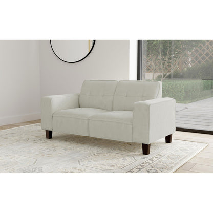 Coaster Furniture Deerhurst 509648 Upholstered Track Arm Tufted Loveseat - Greige IMAGE 9