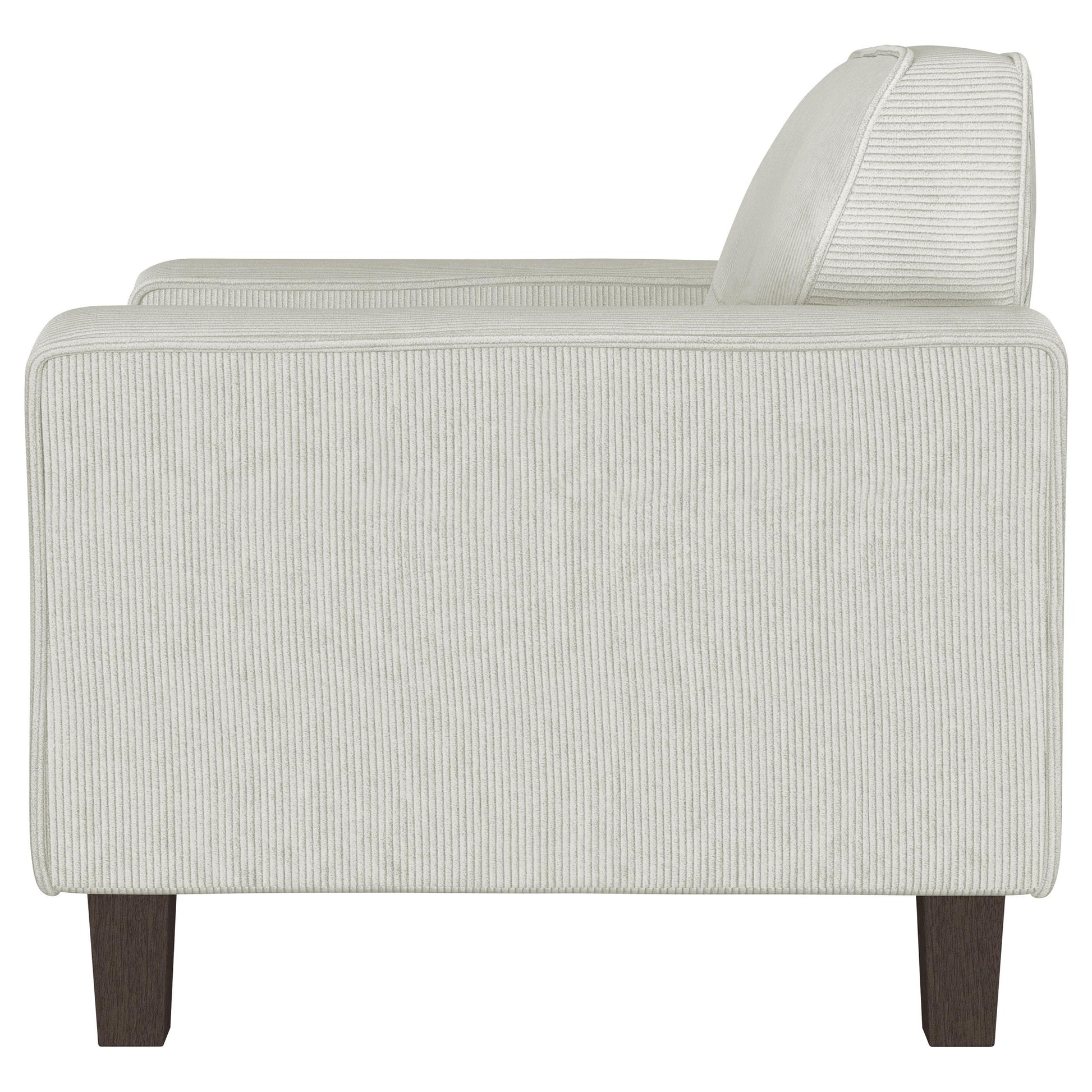 Coaster Furniture Deerhurst 509649 Upholstered Track Arm Tufted Accent Chair - Greige IMAGE 4