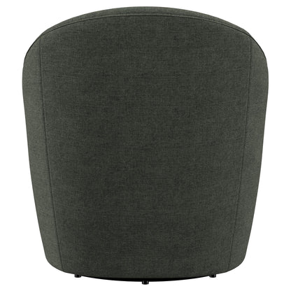 Coaster Furniture Leon 903075 Upholstered Barrel Accent Swivel Chair - Hunter Green IMAGE 6