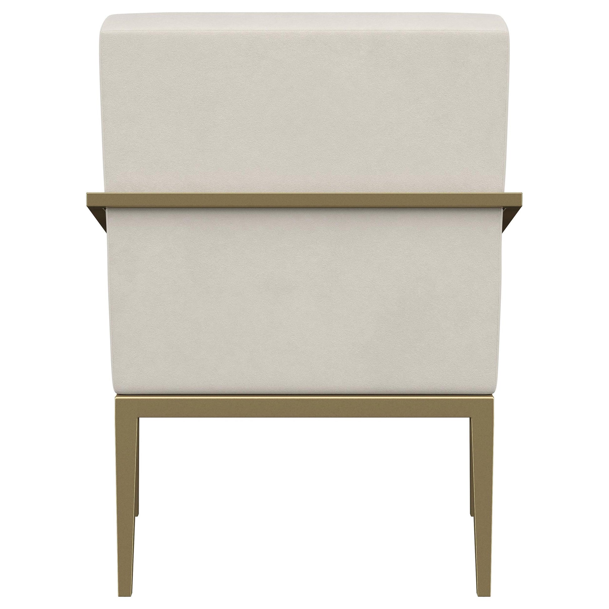  Coaster Furniture Kirra 903143 Upholstered Metal Arm Accent Chair - Cream IMAGE 6