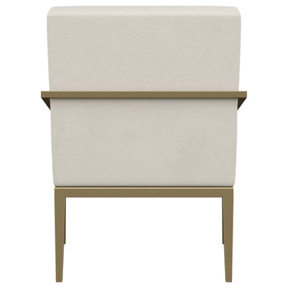  Coaster Furniture Kirra 903143 Upholstered Metal Arm Accent Chair - Cream IMAGE 6