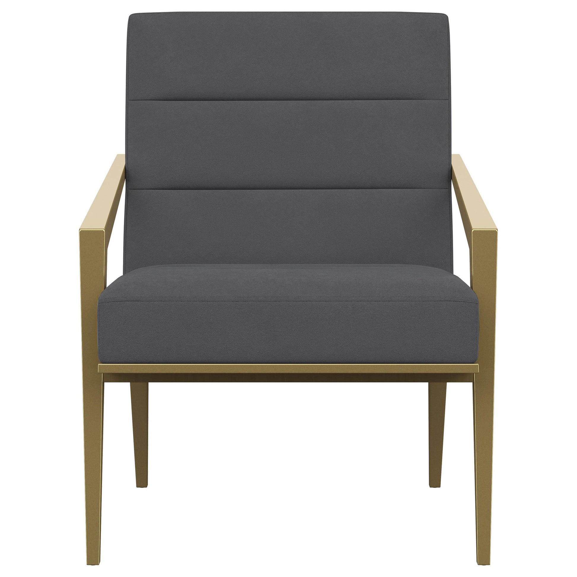 Coaster Furniture Kirra 903144 Upholstered Metal Arm Accent Chair - Dark Grey IMAGE 2