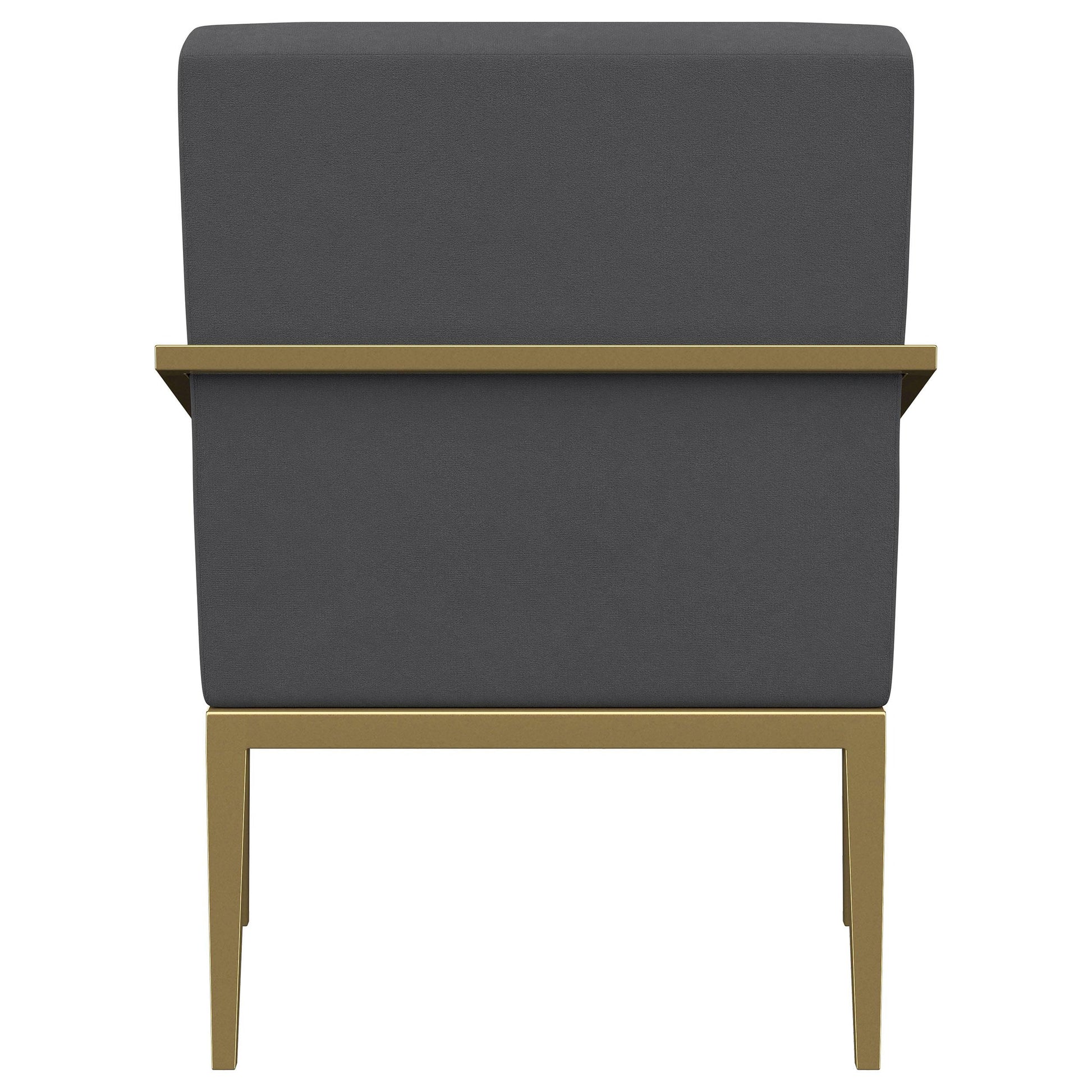  Coaster Furniture Kirra 903144 Upholstered Metal Arm Accent Chair - Dark Grey IMAGE 6
