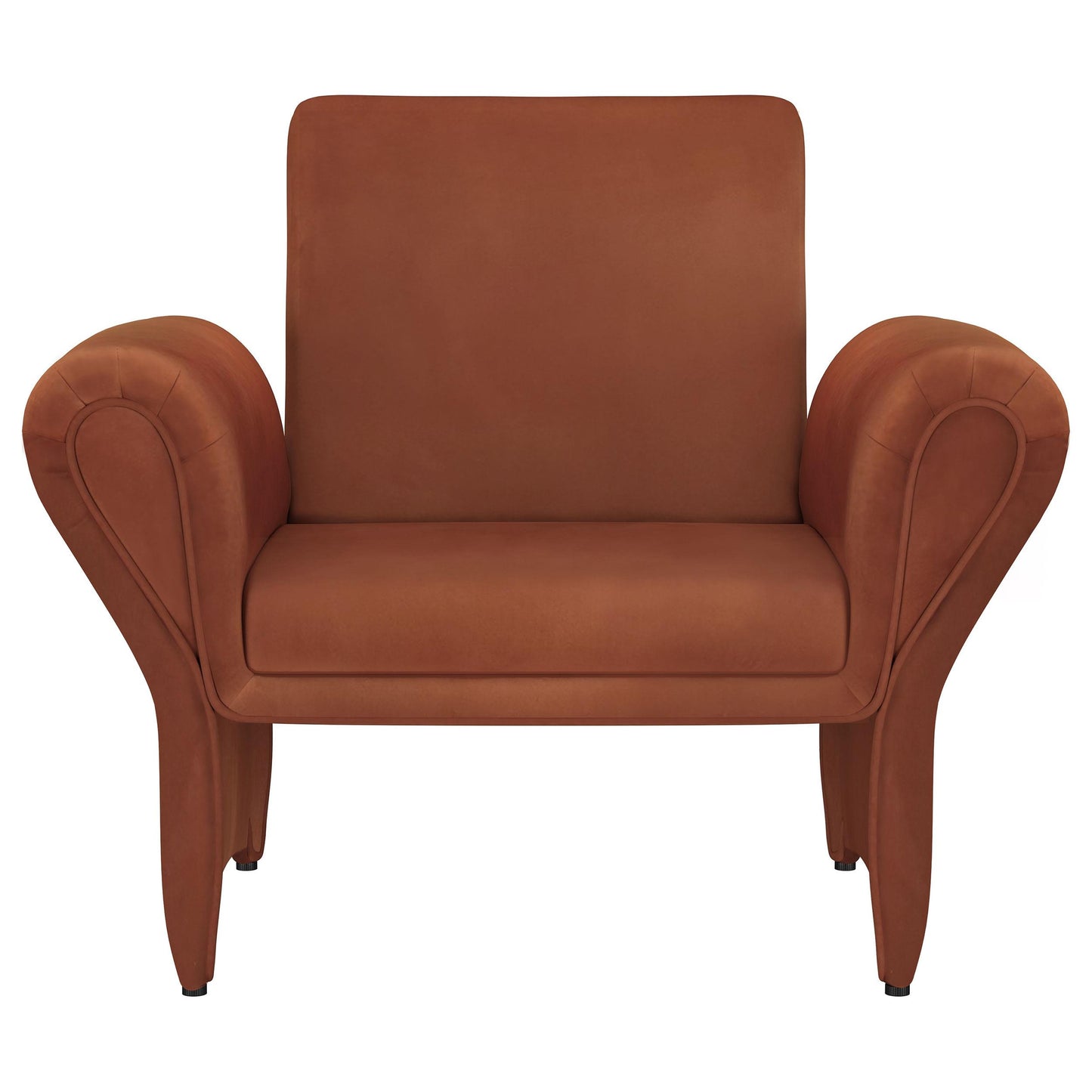 Coaster Furniture Liana 903150 Upholstered Roll Arm Accent Armchair - Rust Orange IMAGE 2