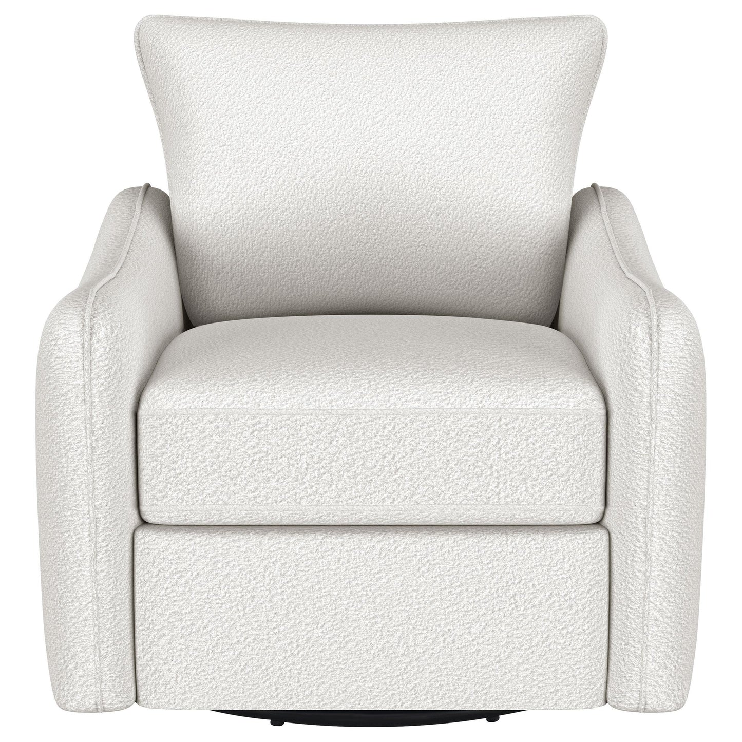 Coaster Furniture Madia 903391 Upholstered Sloped Arm Swivel Glider Chair - Vanilla IMAGE 2