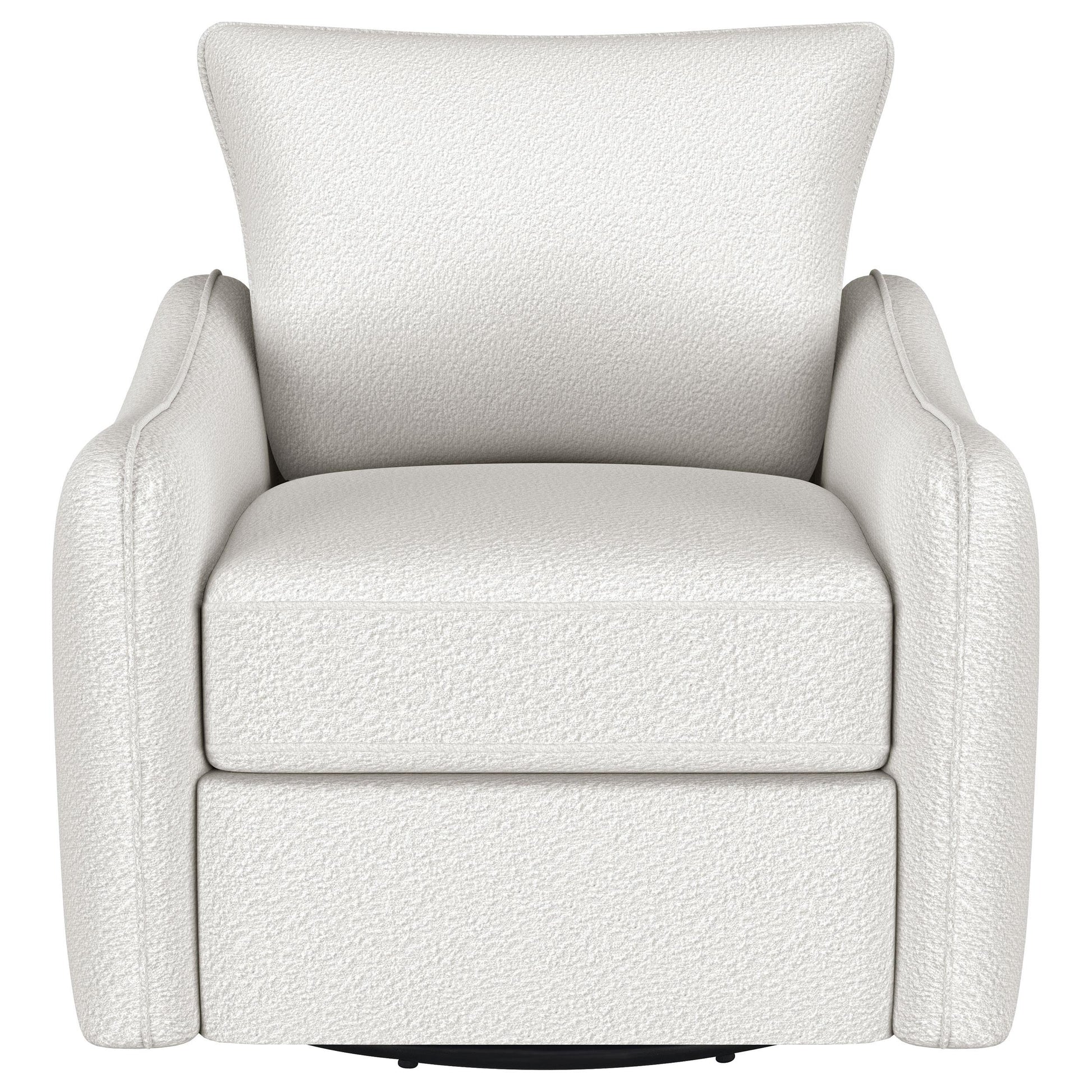 Coaster Furniture Madia 903391 Upholstered Sloped Arm Swivel Glider Chair - Vanilla IMAGE 2